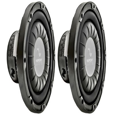 Harmony Audio HA-F104 Car Stereo Flatline Series 10" Sub 700W Single 4 Ohm Subwoofer Pair