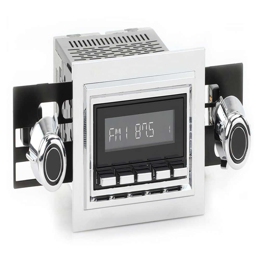 RetroRadio Compatible with 1965-68 Mercury Park Lane Features Include Bluetooth, AUX, AM/FM LABC-M1-121-55P-75PMC9