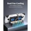 10 in 1 Docking Station with Dual Cooling Fan, 4K 60Hz HD Multimedia Interface, 100W Charging for Steam Deck, view 2