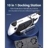 10 in 1 Docking Station with Dual Cooling Fan, 4K 60Hz HD Multimedia Interface, 100W Charging for Steam Deck, view 3