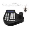 3D PTZ Camera Controller, PTZ Camera Keyboard RS485 PTZ Joystick Controller LCD Display Control Device for Safety Monitor (US Plug) view 4