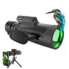 Monoculars 10-30X50 Zoom High Powered Waterproof Portable Telescope BAK-4 Prism FMC Lens High Power Clear Low Light Vision Adapter Sturdy Tripod for Hunting Hiking Camping Gifts for Men view 1