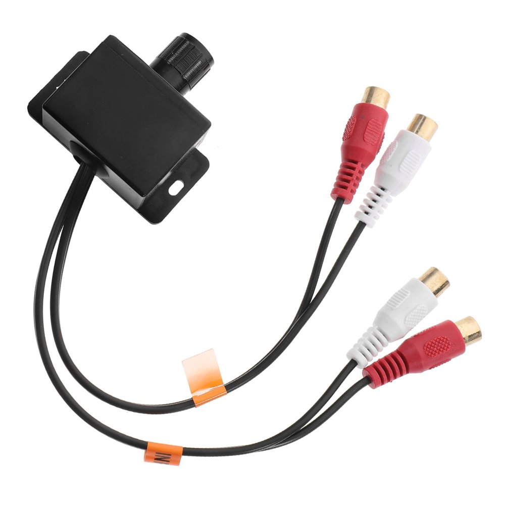 ERINGOGO Car RCA Audio Regulator Bass Amp Audio Amplifier for Speakers Amplifier for Home Theater Car RCA Remote Bass Knob Adjust Copper Player