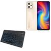 BoxWave Keyboard Compatible with Umidigi A13 Pro - SlimKeys Bluetooth Keyboard - with Backlight, Portable Slim LED 7 Colors - Jet Black view 1