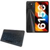 BoxWave Keyboard Compatible with Umidigi Power 7S - SlimKeys Bluetooth Keyboard - with Backlight, Portable Slim LED 7 Colors - Jet Black view 1