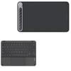 BoxWave Keyboard Compatible with Huion Dial Q620M - SlimKeys Bluetooth Keyboard with Trackpad, Portable Slim TouchPad - Jet Black view 1