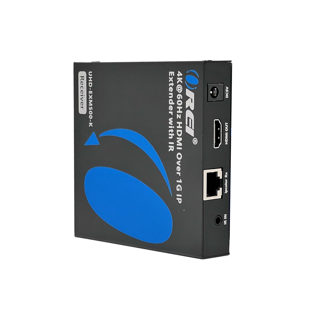 Receiver Only for 4K HDMI Extender Over IP CAT6 by OREI 4K@60Hz One to Many Upto 330 Feet, Loop Out - Send to Multiple Locaiton Over 1G Switch (UHD-EXM500-RX)