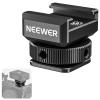 NEEWER 2PCS Cold Shoe Mount Adapter Compatible with DJI Hollyland Rode Wireless Lavalier Microphone Receiver, Anti Drop Mic Accessories with Retractable Pins, Metal Camera Cage Mount Adapter, UA030 view 1