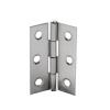 VNE 10pcs Stainless Steel Door Hinges 4.4 * 3.1cm Silver Door Hinge Connector 6 Mounting Holes for Door Wooden Box Cabinet Drawer view 1