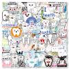 100Pcs Tooth Stickers for Kids, Vinyl Dental Stickers Tooth Fairy Stickers Decals for Laptop Water Bottle Bumper Luggage Computer Skateboard Snowboard view 3