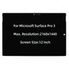 12.3" Laptop Screen for Microsoft Surface Pro 3 1631 LCD Touch Screen Display Digitize Assembly 2160x1440 Panel view 1