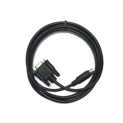 AK-DVP Suitable for DVP Series Connecting Touch Panel SA,AK,SK Series PLC Communication Cable Black Length 5 Meters