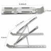 RKEBK Laptop Stand Adjustable Aluminum Laptop Tablet Stand Foldable Portable Desktop Holder Compatible with All Laptops view 2