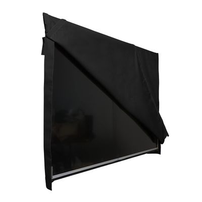 Covermates Outdoor Flip Top TV Cover - Various Sizes, Durable Polyester, Weatherproof, Dustproof, Flip Touch Fastener Closure, Outdoor TV Covers, 60-64 Inch Screen Size, Black