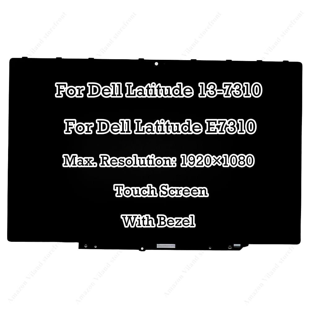 13.3" LCD Screen for Dell Latitude 13 7310 FHD 1920x1080 LCD LED Panel Touch Screen Digitizer Assembly 046D88 0D935X