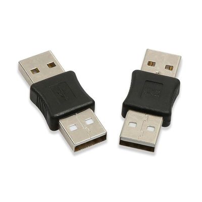 RKEBK 2 Pcs USB Male to USB Male M/M Gender Changer Adapter Coupler Converter