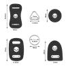 Micro Traders Set of 4 Camera Strap Eyelet Split Adapter Camera Strap Triangular Split Ring Hook Compatible with Sony DSLR SLR Rangefinder Mirrorless Camera W/Round Eyelet view 4