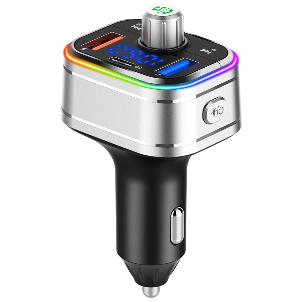 RKEBK BC62 PD 3.0 Charger Wireless Hands Free 18W Car MP3 Player FM Transmitter Receiver Smart Car Charger Kit