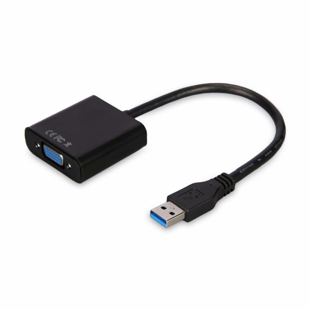 RKEBK USB 3.0 to VGA Video Graphic Card Display External Cable Adapter for Win 7/8
