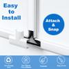 153in Wall Cable Hider, Cord Hider to Hide 3-4 Cords, TV Wire Hider for Wall, Cable Management Kit, Cable Raceway White, Paintable Cable Concealer, 9 x L17in x W1.18in x H0.6in view 4