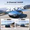 Bundle: VIOFO A229 Plus 2CH+HK4+8PCS Full+256GB SD Card VIOFO A229 Plus Dash Cam with Dual STARVIS 2 Sensors, 2 Channel HDR, 1440P+1440P Front and Rear, Voice Control Car Dash Camera view 2
