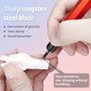 stedi Model Scriber Chisel,Tungsten steel Blades 0.1mm,for Modeling Hobby,RG Scale Model,Gundam Model Kit,for Scribing line, Engraved,Panel line,Resin,Red view 4