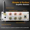 UCINNOVATE Bluetooth 5.0 Stereo Receiver Amp 2.1 Channel Mini Hi-Fi Class D Integrated Amplifier 100W x 2+50W Home Audio Receivers & Amplifiers for Bookshelf Speaker Subwoofer Desktop Passive Speaker view 3
