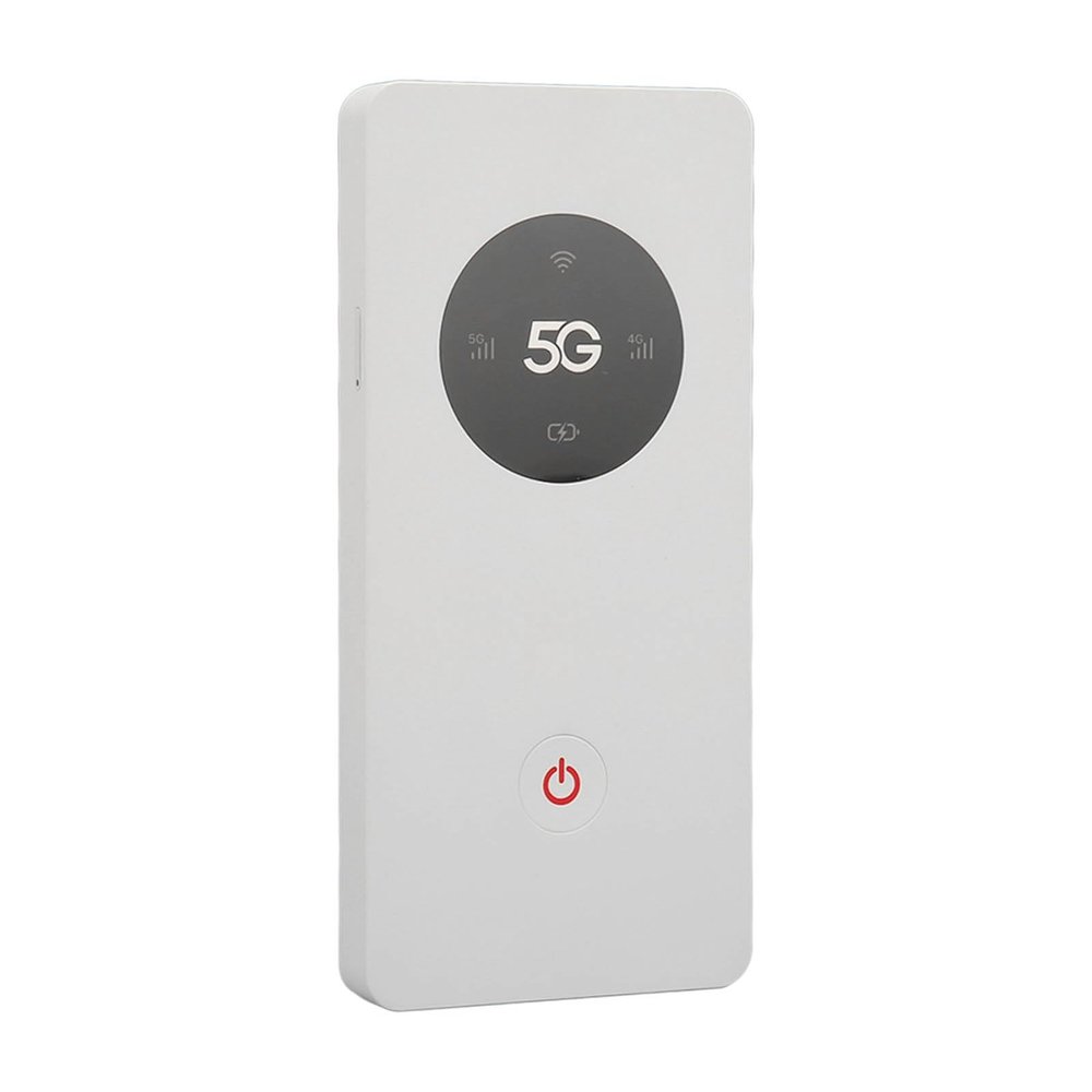 5G Router Supports 16 Devices, Pocket Mobile Hotspot Nano SIM Slot 2.77Gbps DL 1.25Gbps 5G Mobile Hotspot with USB Cable Pin, 8000mAh Travel Hotspot Network