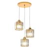 Modern Chandeliers Crystal, LED Modern Chandelier Lamp, Chandeliers LED Simple Modern 3 Heads Chandelier Home Personality Atmosphere Luxury Wrought Iron Crystal Study Room Restaurant Loft E27 Lamp Pen view 1