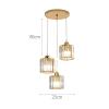 Modern Chandeliers Crystal, LED Modern Chandelier Lamp, Chandeliers LED Simple Modern 3 Heads Chandelier Home Personality Atmosphere Luxury Wrought Iron Crystal Study Room Restaurant Loft E27 Lamp Pen view 4
