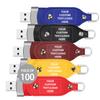 Paintechz Custom Leather USB Flash Drives Set of 100, Personalized Bulk Pack - Printed or Embossed with Your Logo - 8GB view 1