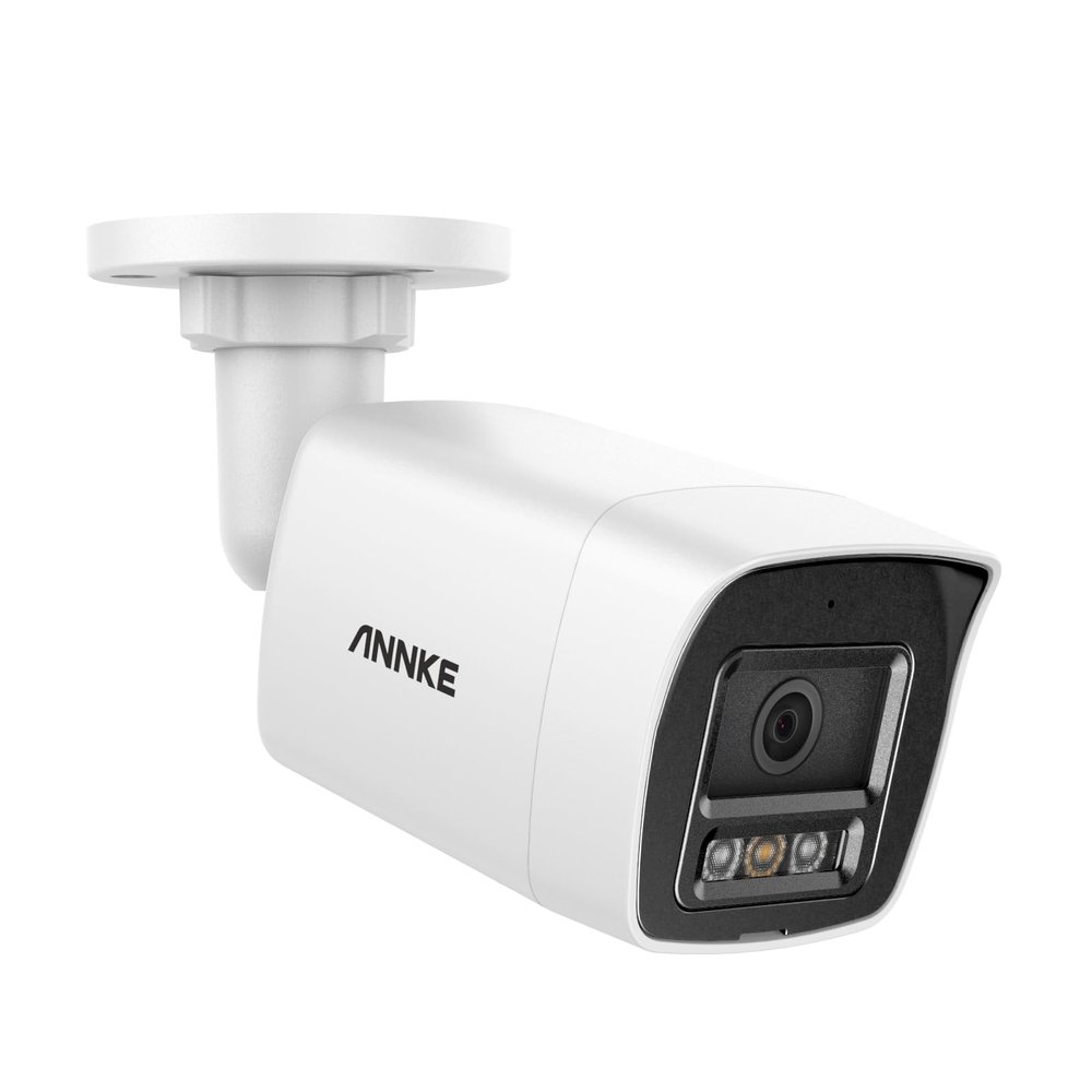 ANNKE 12MP PoE IP Camera Outdoor, Security Bullet Camera with Smart Dual Light for Home Surveillance, Human/Vehicle Detection, Color Night Vision, 2.8mm Wide Angle, Up to 512GB microSD Card, C1200