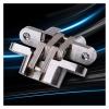 VNE 2PCS NAIERDI 304 Stainless Steel Hidden Hinges Seven Size Invisible Concealed Folding Door Hinge for Kitchen Furniture Hardware (Size : 16x70mm) view 3