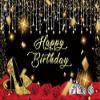 10x6.5ft Gold and Black Happy Birthday Backdrop Large Glitter Sequin High Heels Diamond Wine Red Rose Photography Background for Women Party Decorations Banner Photo Booth Backdrops view 4