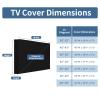 Easy-Going Outdoor TV Cover with Roll Up Front Flat for 65-70 inch, Waterproof and Weatherproof TV Cover for Flat Screen TV, Black view 2