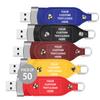 Paintechz Custom Leather USB Flash Drives Set of 50, Personalized Bulk Pack - Printed or Embossed with Your Logo - 4GB view 1