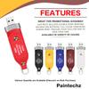 Paintechz Custom Leather USB Flash Drives Set of 50, Personalized Bulk Pack - Printed or Embossed with Your Logo - 4GB view 2