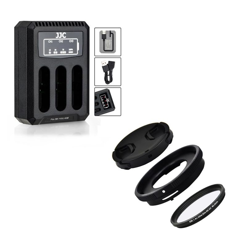 Conversion Lens Adapter + 40.5mm UV Filter + Lens Cap+USB Charger for TG-7 TG-6 TG-5 TG-4 TG-3 TG-2 TG-1
