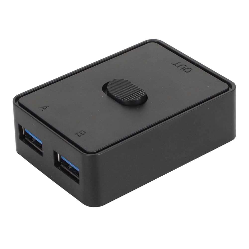 USB 3.0 Switch Selector, Bi Directional USB Switch, 2 in 1 Out or 1 in 2 Out USB KVM Switch for PCs Mouse Keyboard Printer Scanner