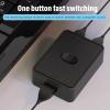 USB 3.0 Switch Selector, Bi Directional USB Switch, 2 in 1 Out or 1 in 2 Out USB KVM Switch for PCs Mouse Keyboard Printer Scanner view 3