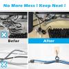 72pcs Cable Ties Reusable: Straps Tidy up Cluttered Cables, No More Mess, Long-lasting, Firmly Sticking, Multi-purpose, Adjustable Hook and Loop Wire Organizers for Home and Office view 3