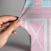 Ellteecz Pink Barn Door Arch Backdrop Cover with Stand for Cows Farm Birthday Party Arched Frame Stretchy Fabric Covers Baby Shower Cake Banquets Parties Decorations 3x5FT view 3