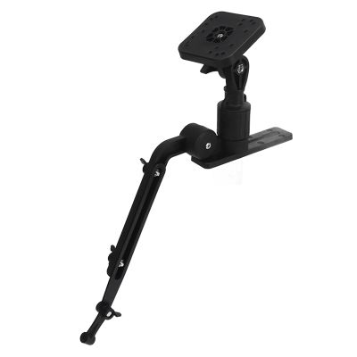 HERCHR Fish Finder Mount, Stainless Steel Fish Finder Base Kit Universal Clamping Force Transducer Mounting Arm for Fish Finder