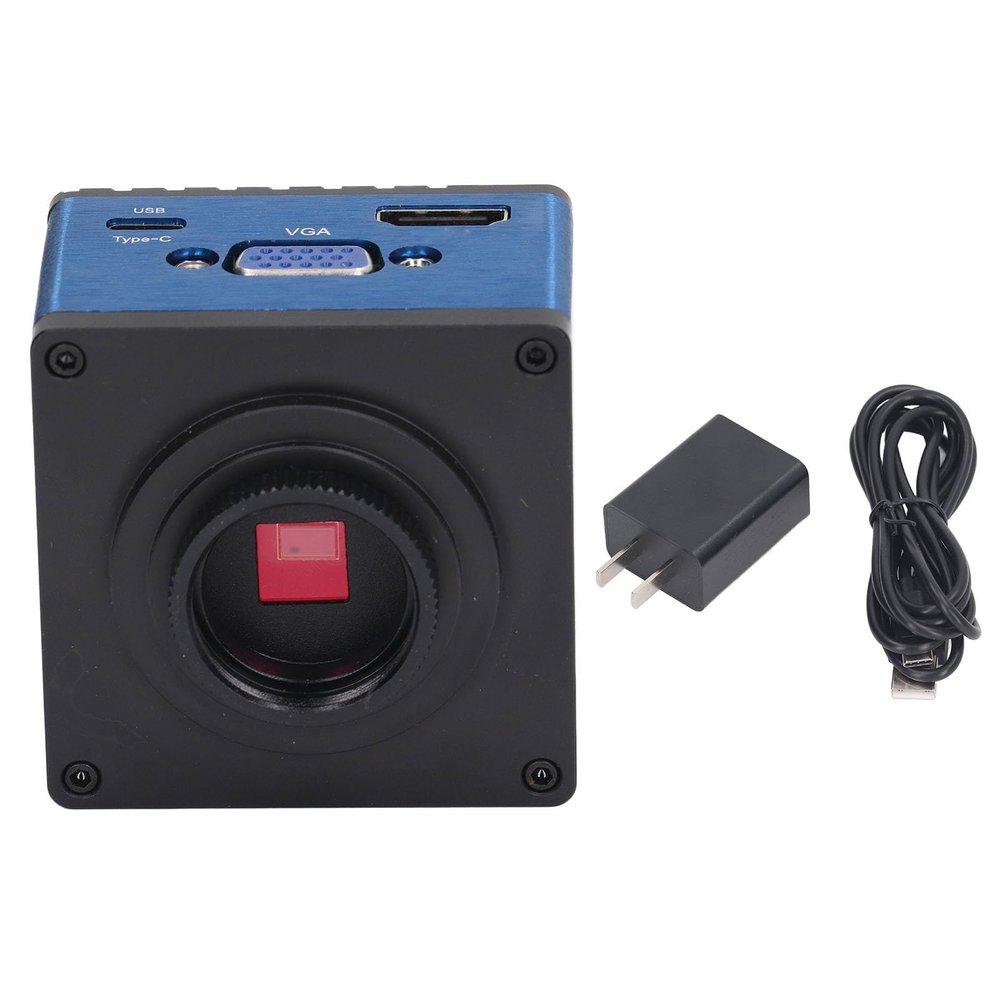 Industrial Microscope Camera,1/2.8in 1080P 60FPS 2MP High Definition Multimedia Interface VGA Type C US Plug AC, 100240V, for Both Professionals and Hobbyists