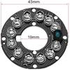 XYWHPGV 12 LEDs 850nm IR Infrared Board 60 Degree Round Plate IR Illuminator Board Bulb for CCTV Security Camera 3pcs(87bfa d353c 46343 bcc17 00b07 613f7 view 2