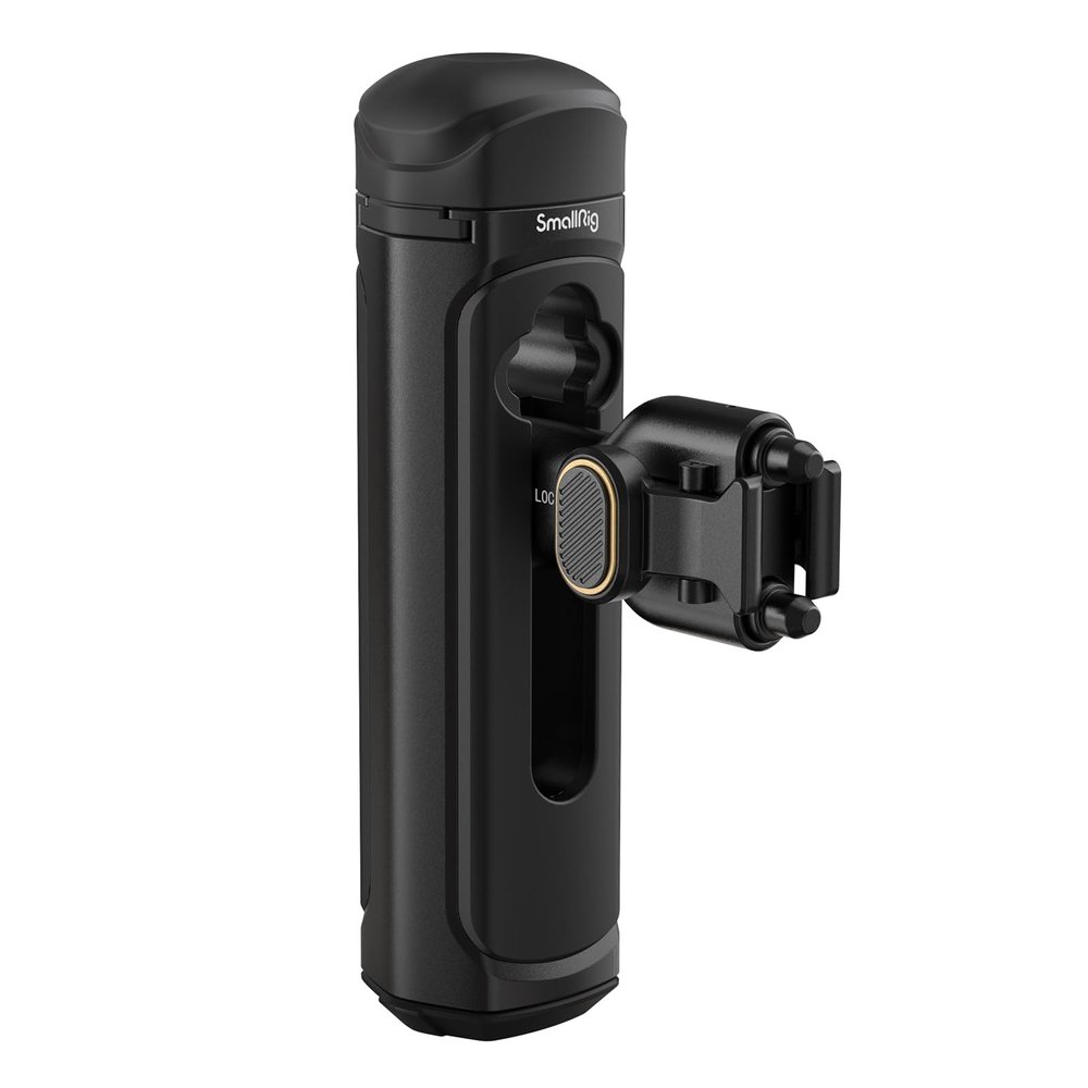 SMALLRIG Quick Release Side Handle for Universal Mobile Phone Cage 4299 and iPhone 15 Series Cage, Aluminum Handle Grip with Built-in Cold Shoe - 4403