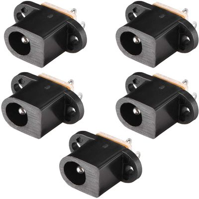 XYWHPGV DC-017 5.5mmx2mm DC Power Jack Socket 3 Pin Panel Mount Female Connector 5pcs(B9A53 C8CF2 C1C13 08FE5 B7E81 26AAF)