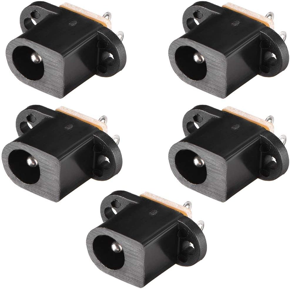 XYWHPGV DC-017 5.5mmx2mm DC Power Jack Socket 3 Pin Panel Mount Female Connector 5pcs(B9A53 C8CF2 C1C13 08FE5 B7E81 26AAF)