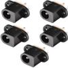 XYWHPGV DC-017 5.5mmx2mm DC Power Jack Socket 3 Pin Panel Mount Female Connector 5pcs(B9A53 C8CF2 C1C13 08FE5 B7E81 26AAF) view 1