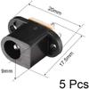 XYWHPGV DC-017 5.5mmx2mm DC Power Jack Socket 3 Pin Panel Mount Female Connector 5pcs(B9A53 C8CF2 C1C13 08FE5 B7E81 26AAF) view 2
